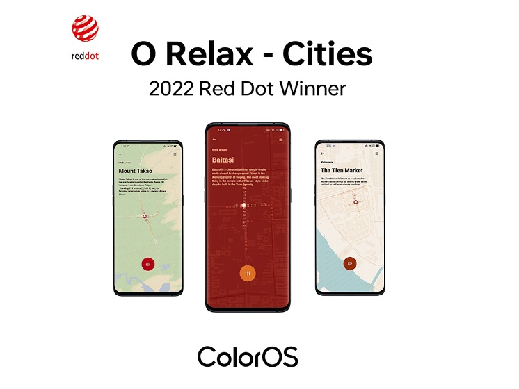 OPPO ColorOS 12 wins four Red Dot Design Awards