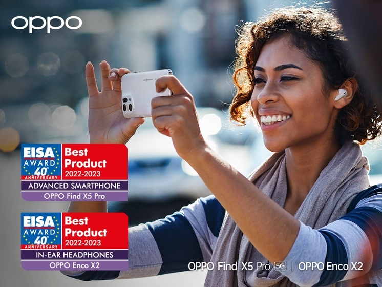 OPPO Find X5 Pro wint EISA Advanced Smartphone Award
