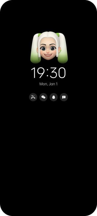  ColorOS AOD مع Omoji 