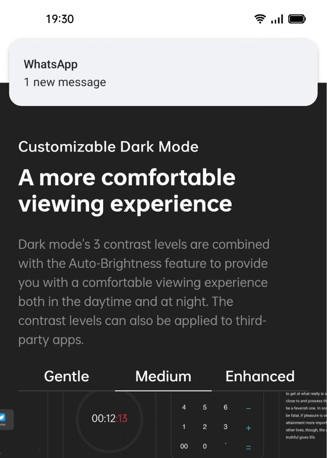 Anti-peeping notification on