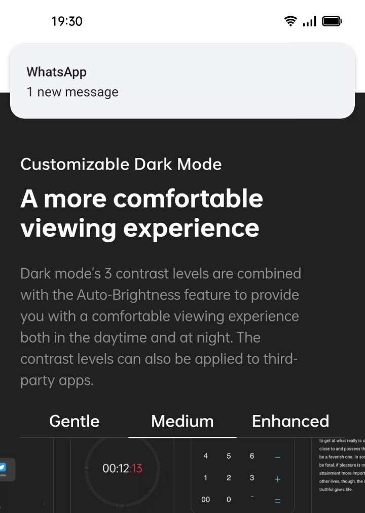 Anti-peeping notification on