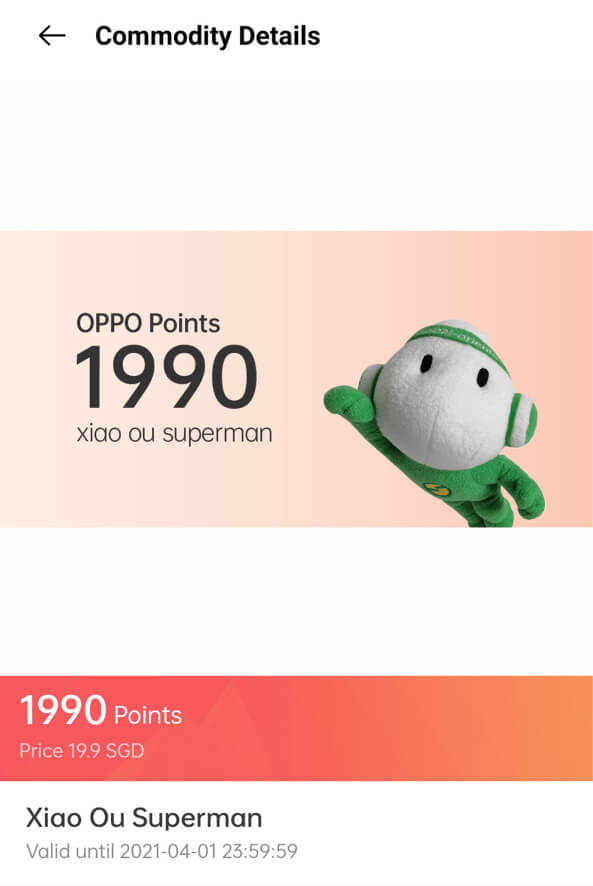 My OPPO App Exclusive Points Rewards