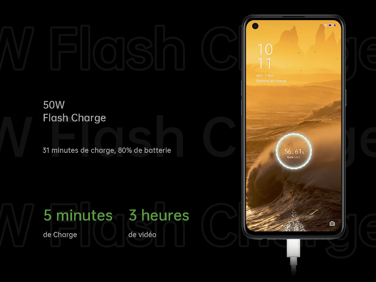 Flash Charge 50W, une révolution dans la charge rapide
