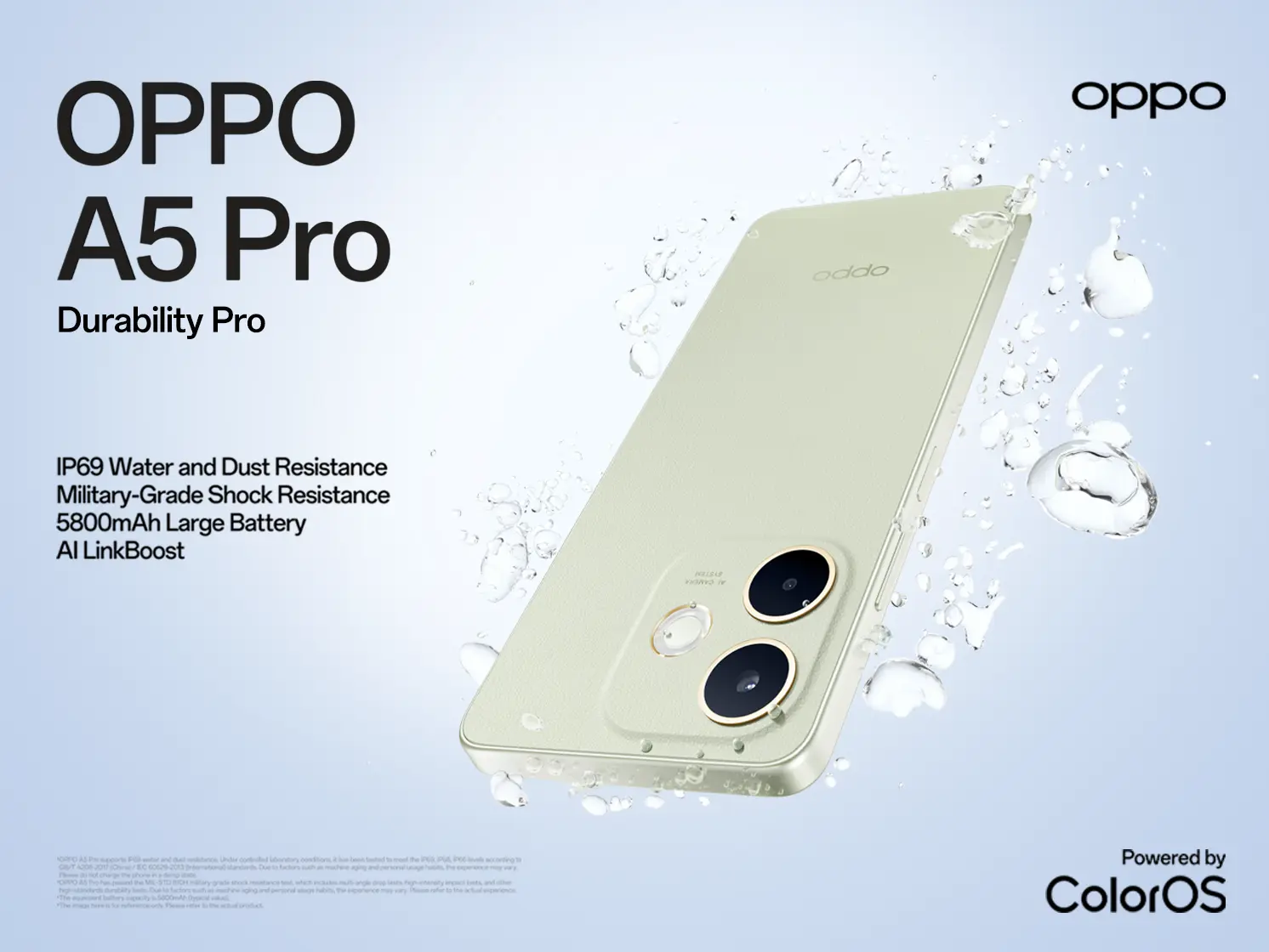 Introducing the Durability Pro, OPPO A5 Pro in Egypt