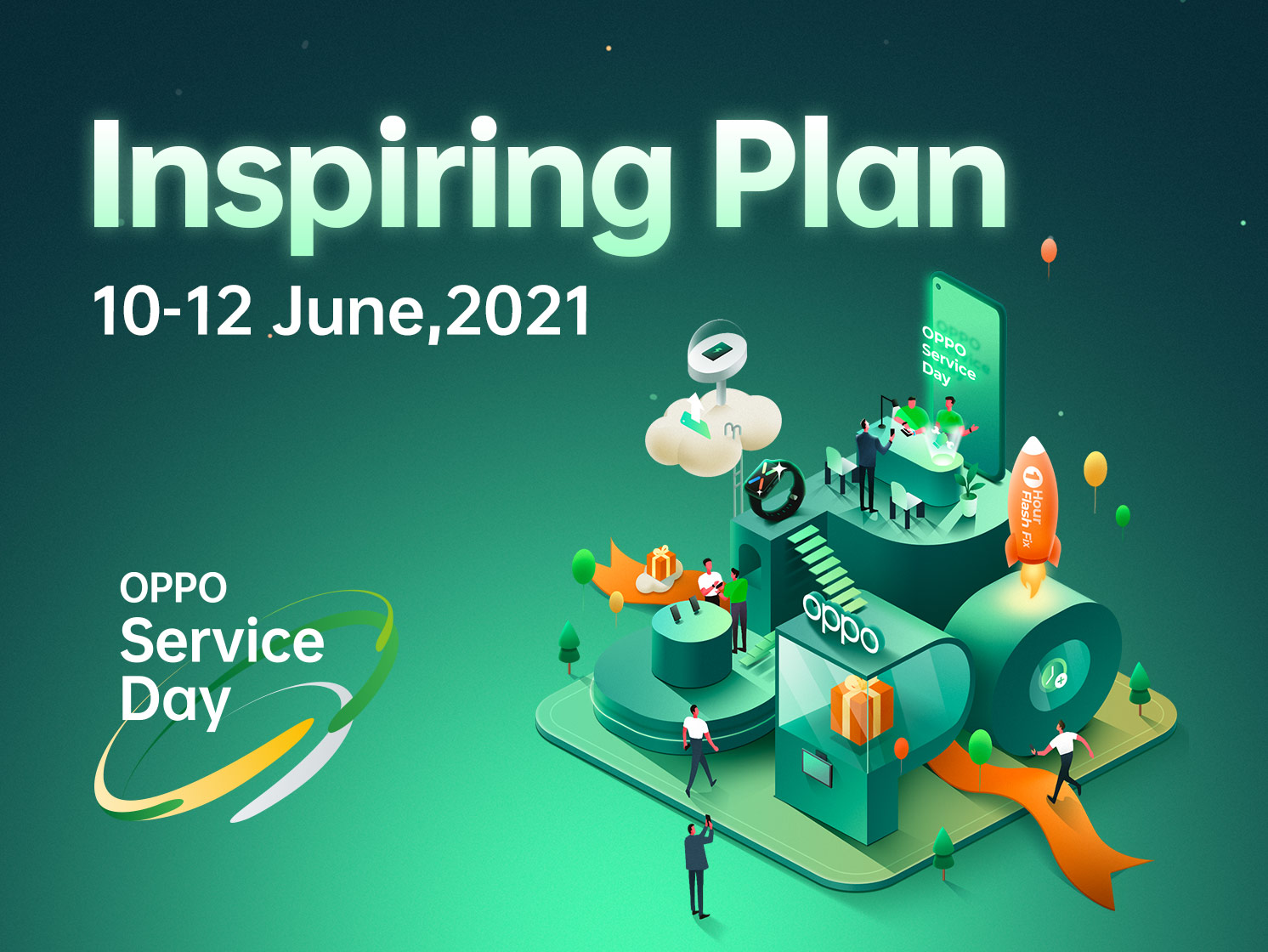 Inspiring Right Now! OPPO Service Day Upgraded in June