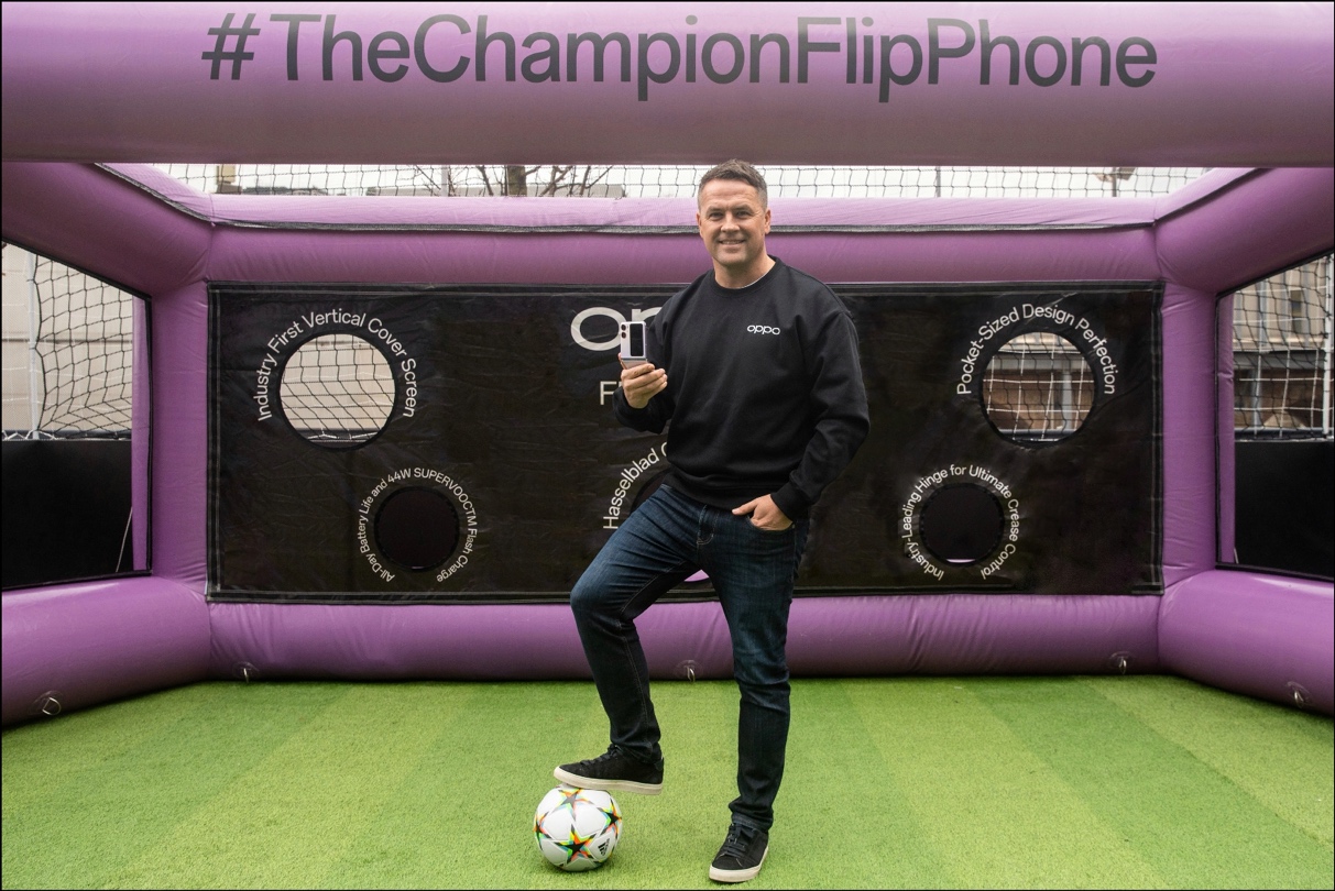 OPPO Scores Pop-up Store in London for Find N2 Flip, Official Smartphone of UEFA Champions League