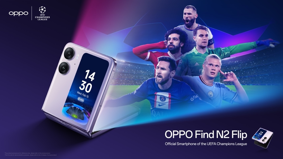 OPPO Scores Pop-up Store in London for Find N2 Flip, Official Smartphone of UEFA Champions League