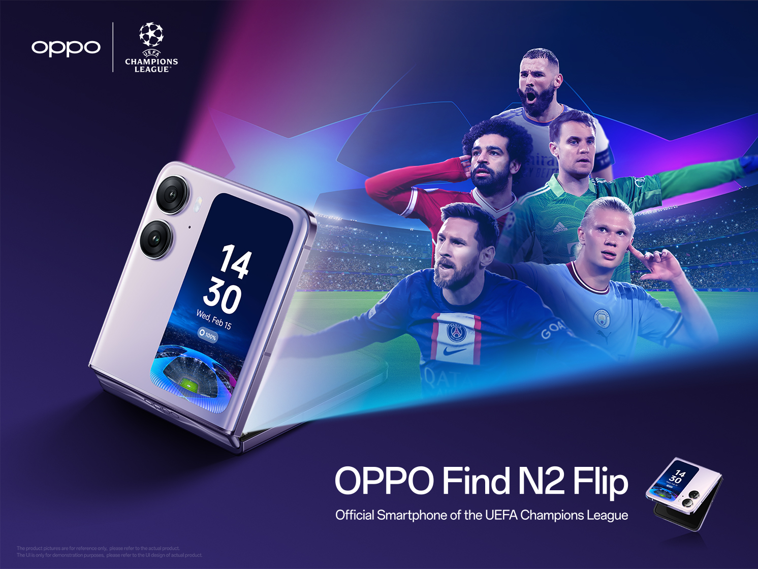 OPPO Globally Launched Its New Find N2 Flip, Official Smartphone of the  UEFA Champions League
