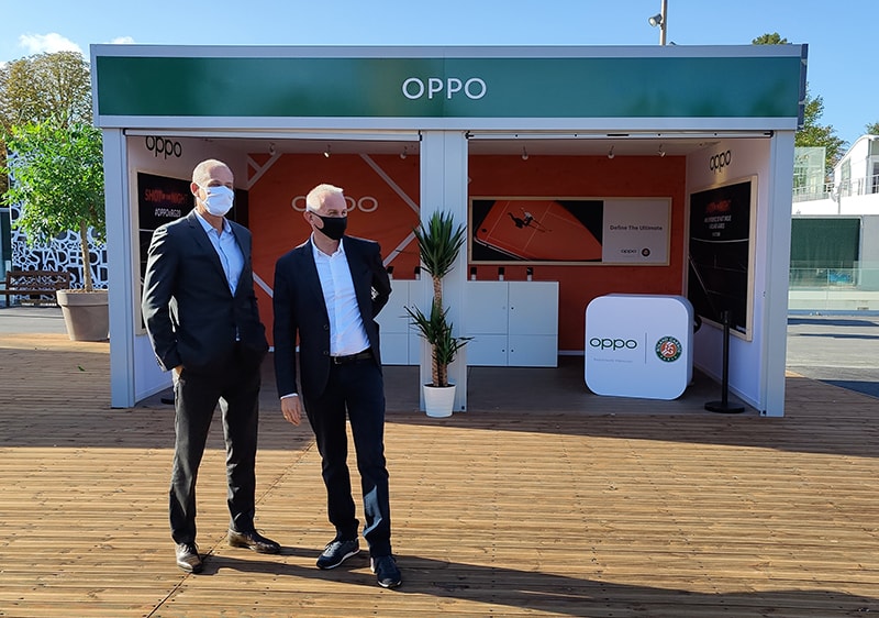 OPPO hosts global 5G video call at Roland-Garros