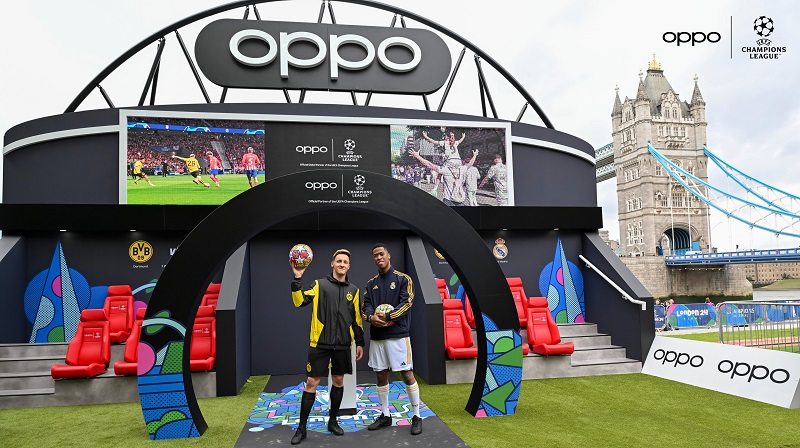 OPPO Scores Unforgettable Experiences with Global Brand Ambassador Kaká at the UEFA Champions League Final 2024