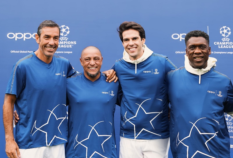 OPPO Scores Unforgettable Experiences with Global Brand Ambassador Kaká at the UEFA Champions League Final 2024