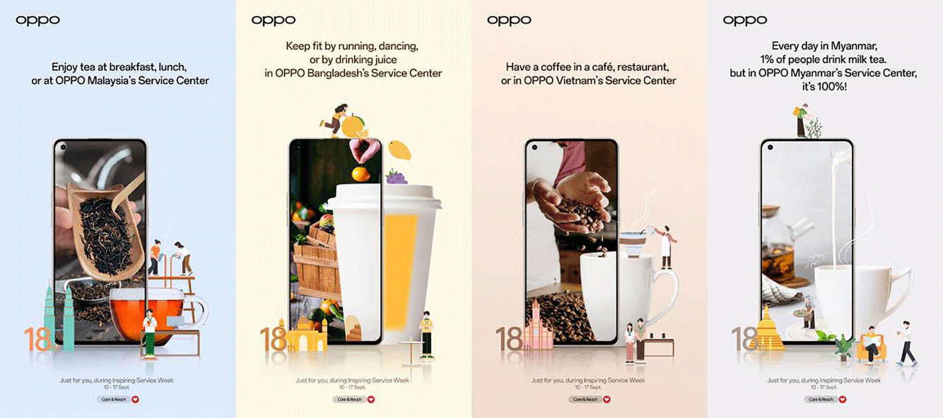 Enjoy an exclusive drink on us at your nearest OPPO Service Center