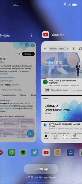 ColorOS 13 smooth experience under heavy loads and multitasking