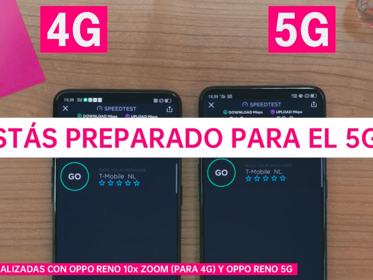 OPPO Reno 5G alcanza velocidades de descarga de hasta 850 Mbps en las pruebas de T-Mobile en Holanda