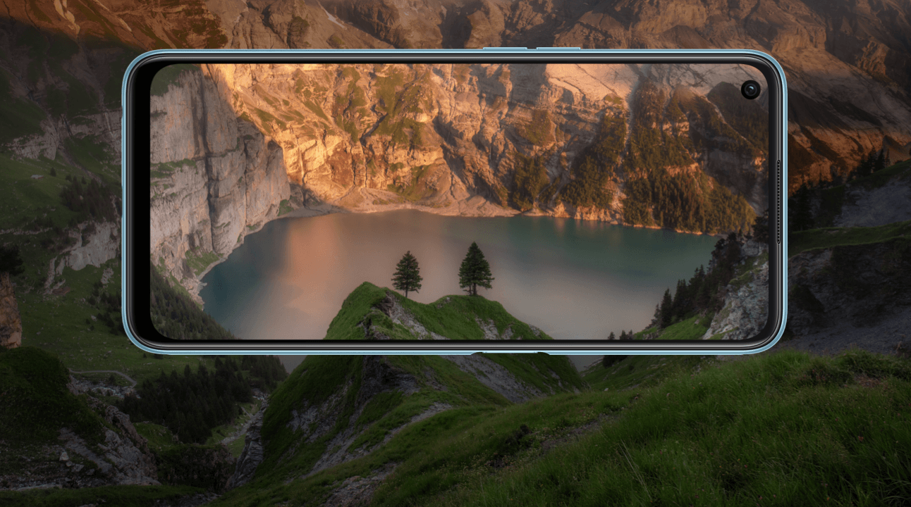 <h3>90Hz Colour-Rich Punch-Hole Display</h3></br>Enjoy fuller and smoother colour performance.