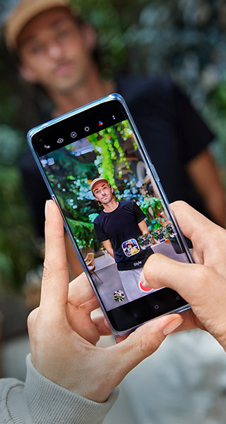 Retrato com efeito Bokeh iluminado