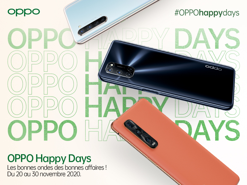 BLACK FRIDAY 2020 OPPO annonce des promotions exceptionnelles sur l’OPPO A72 et la série Find X2.