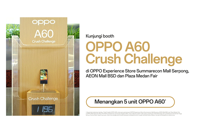 Antusias Tinggi, OPPO A60 Kini Tersedia Secara Luring