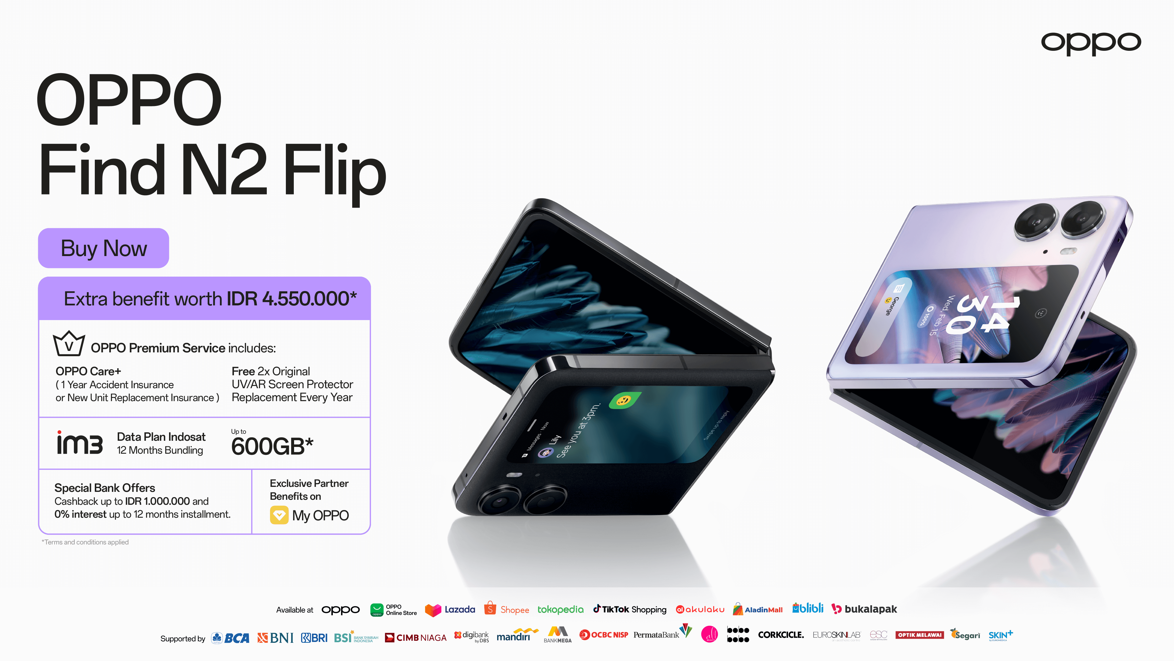 HP Lipat Terbaru OPPO Find N2 Flip Terbaik di Q2 Tahun 2023