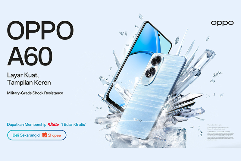 OPPO A60 Hadirkan Ketahanan Tingkat Militer-Splash Touch