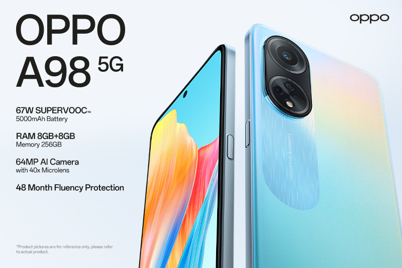 OPPO A98 5G Hadir dengan Fitur Flagship dan Performa Lancar
