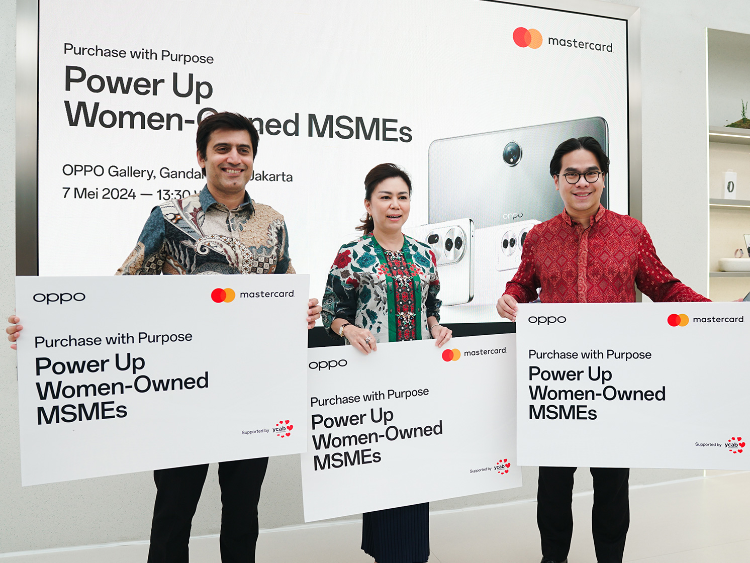 OPPO Berkolaborasi dengan Mastercard dan YCAB Foundation