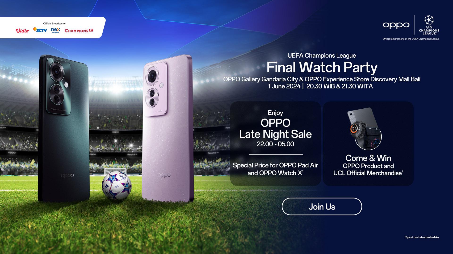 OPPO Ubah Toko Retail Jadi Community Hub untuk Nobar Liga Champion