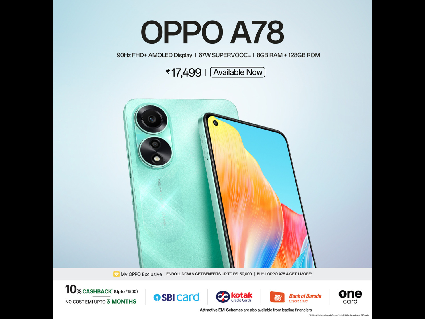 The new OPPO A78, the complete entertainment smartphone with best-in-class battery