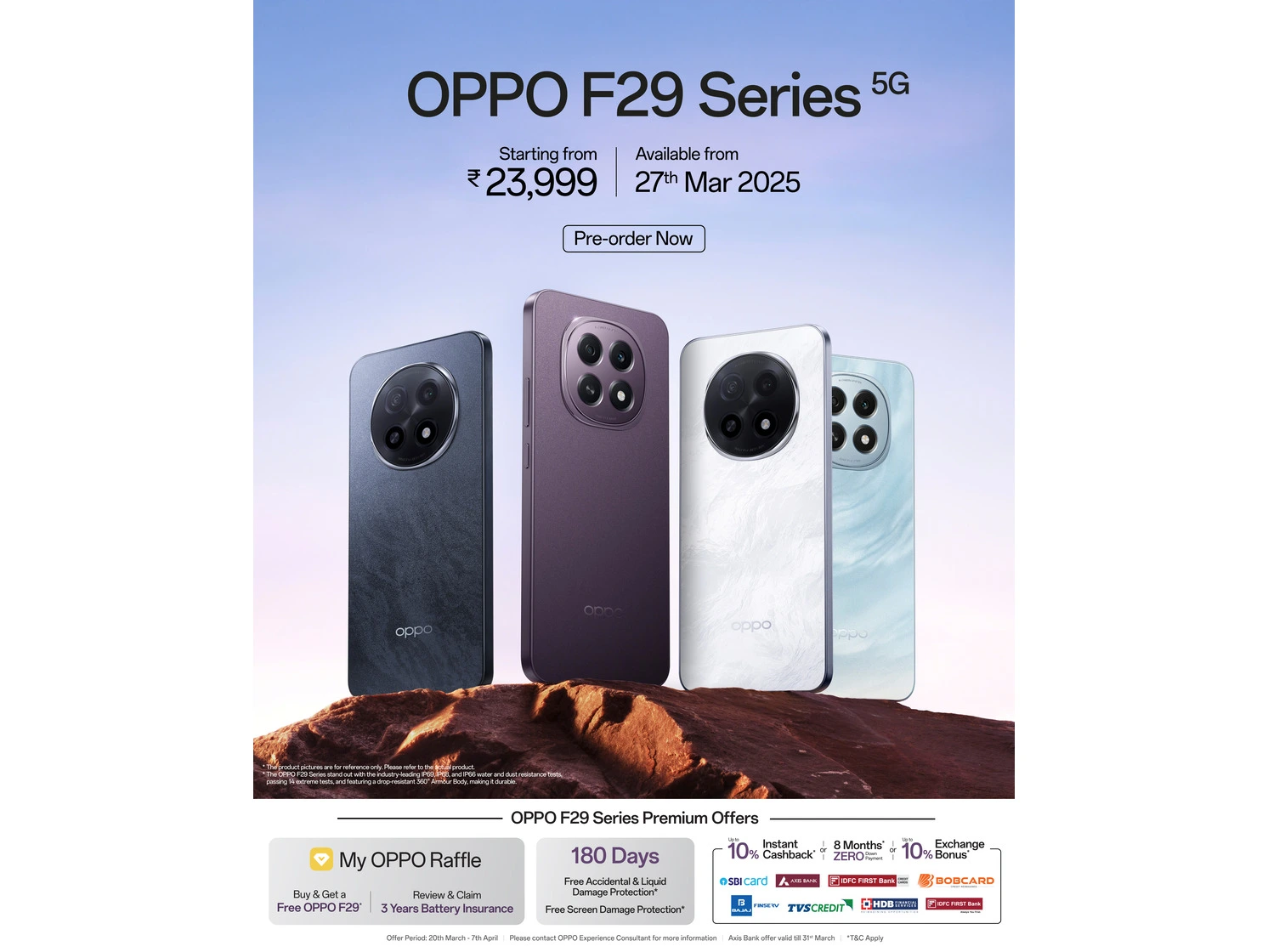 OPPO F29 Series-The durable champion Launched in India