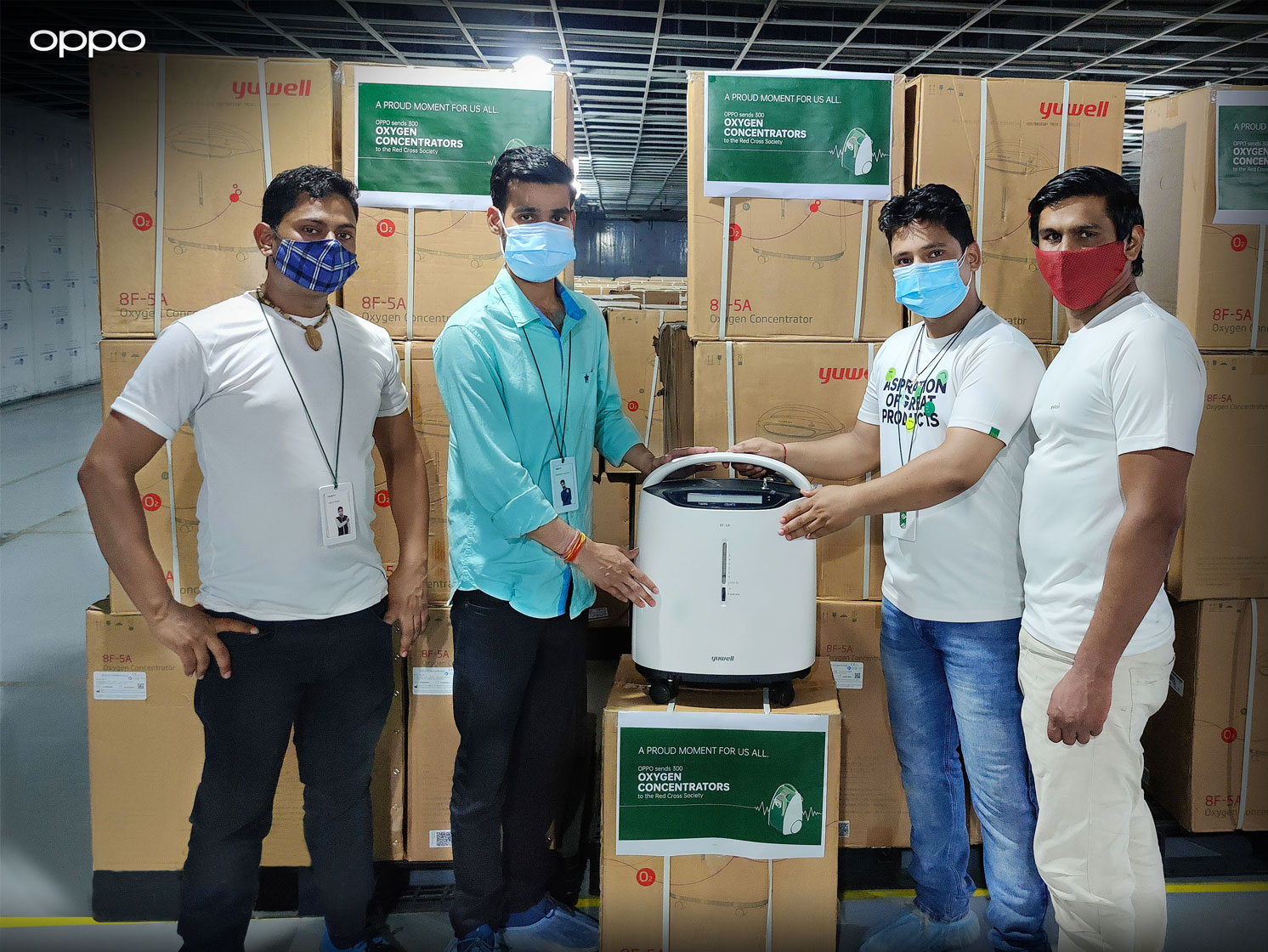 OPPO India donates Oxygen Concentrators to North-East India