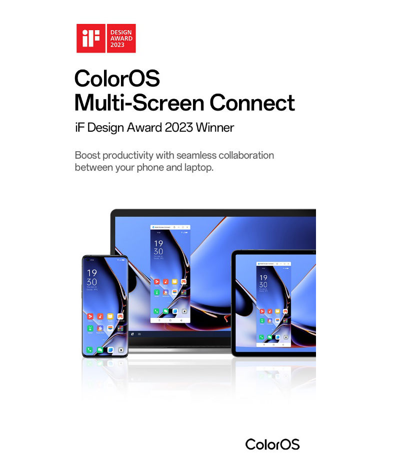 OPPO ColorOS 13 vince sei premi agli iF Design Awards 2023