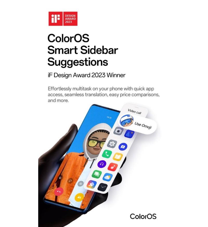 OPPO ColorOS 13 vince sei premi agli iF Design Awards 2023