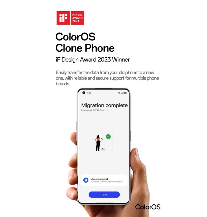 OPPO ColorOS 13 vince sei premi agli iF Design Awards 2023
