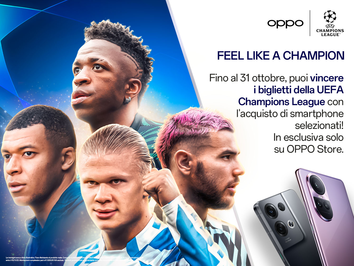 Il concorso a premi di OPPO mette in palio i biglietti per chi acquista uno smartphone della serie Reno10 e Reno8 esclusivamente su OPPO Store