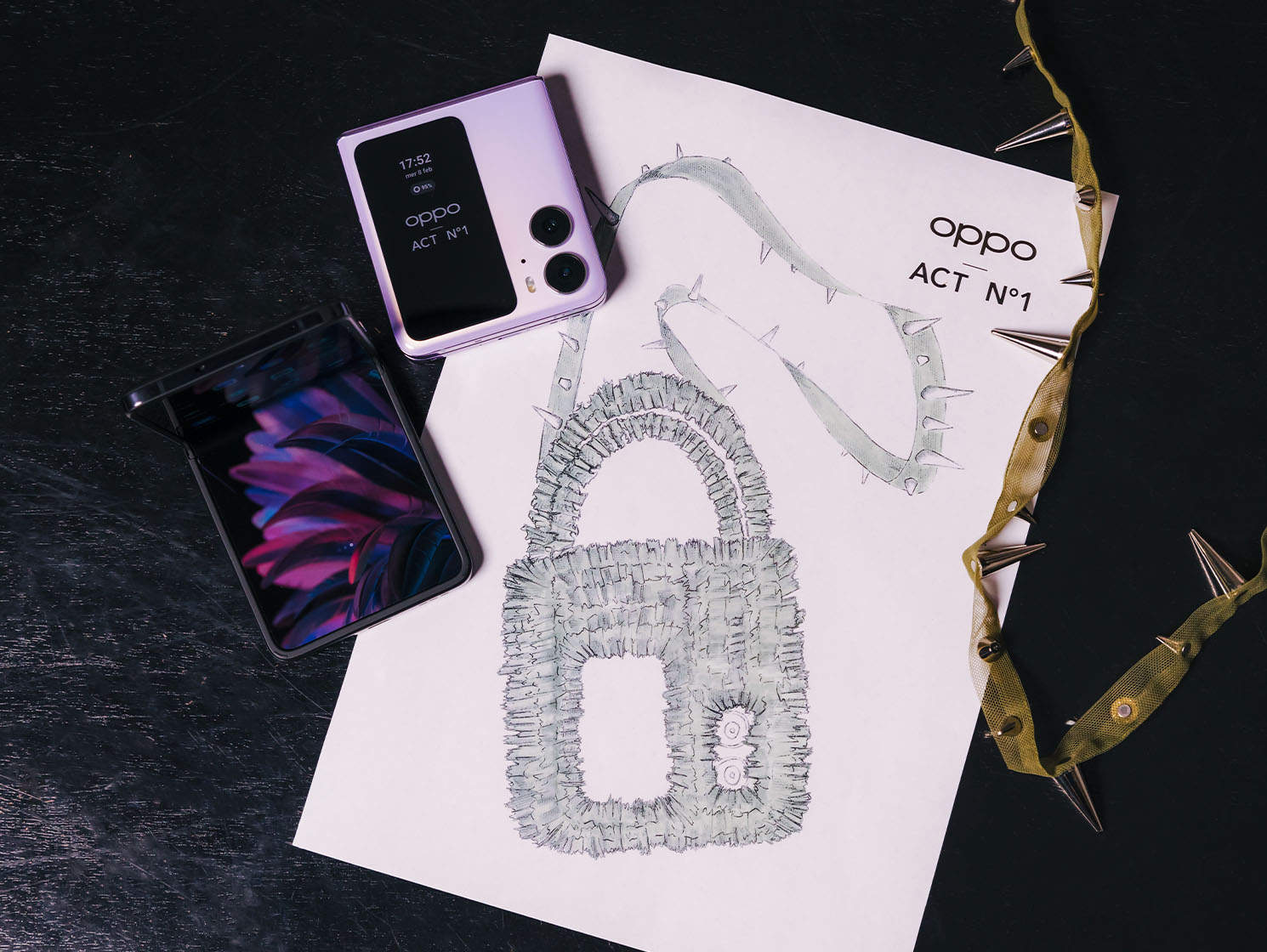 OPPO Find N2 Flip alla Milano Fashion Week con ACT N°1