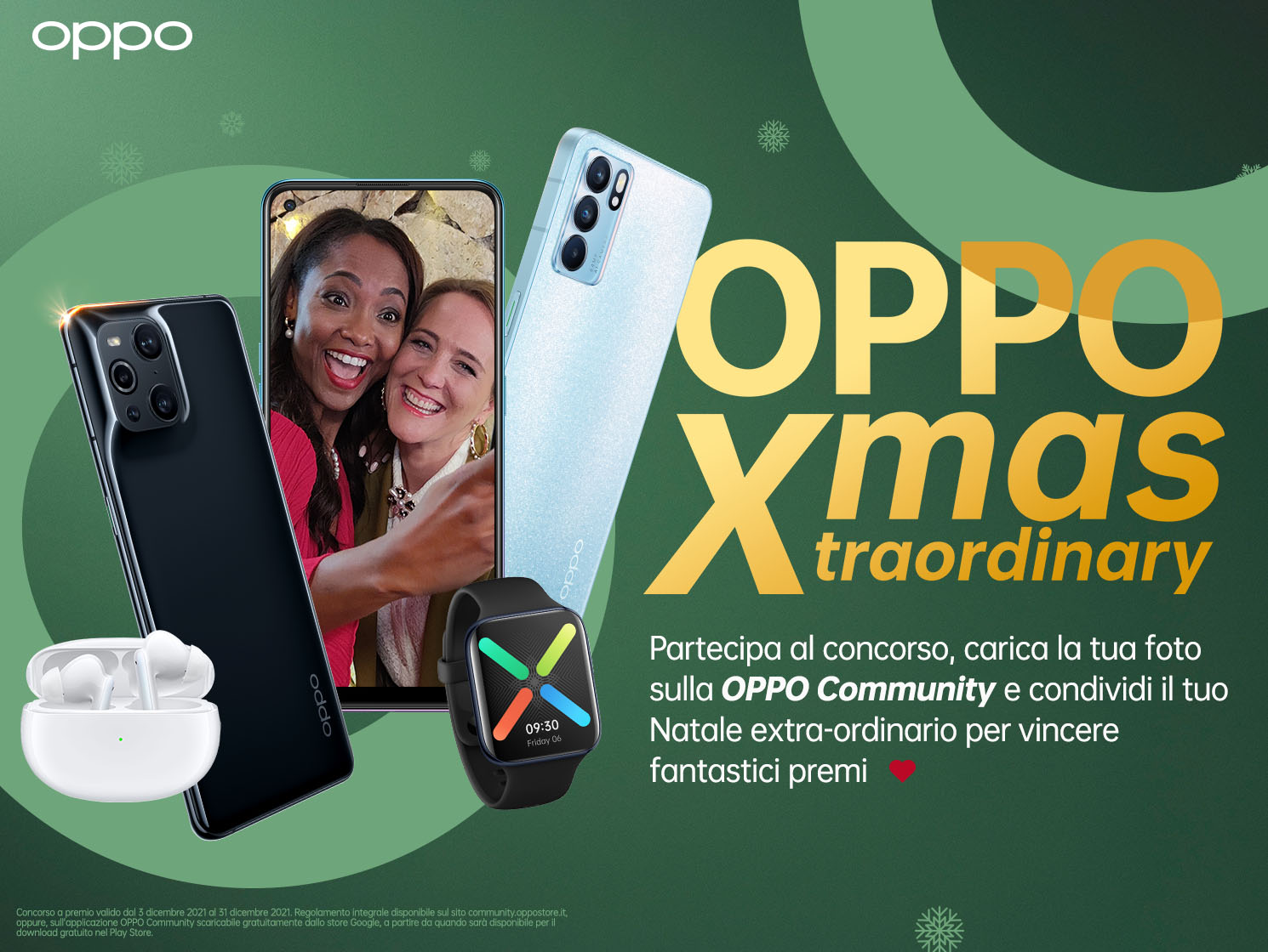 OPPO X-MAS DAYS: NATALE ALL’INSEGNA DELLA OPPO RENO6 SERIES