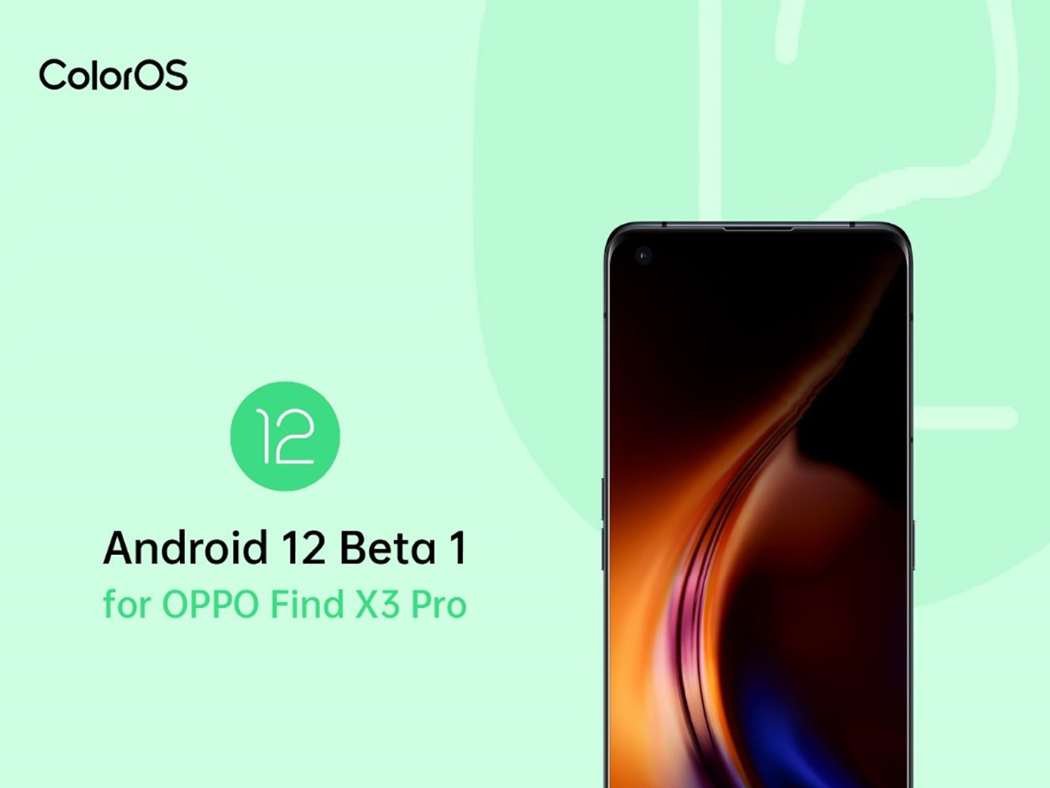 OPPO ضمن قائمة اوائل مطلقي معاينة ColorOS Developer   على Android 12 لجهاز Find X3 Pro