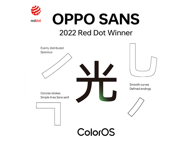  OPPO ColorOS 12 получила четыре награды премии Red Dot Award: Brands & Communication Design 2022.