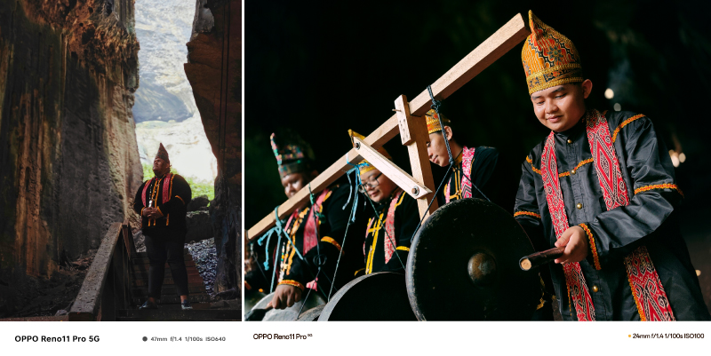 The artform of Magagung presented by a goup of young Kadazan men