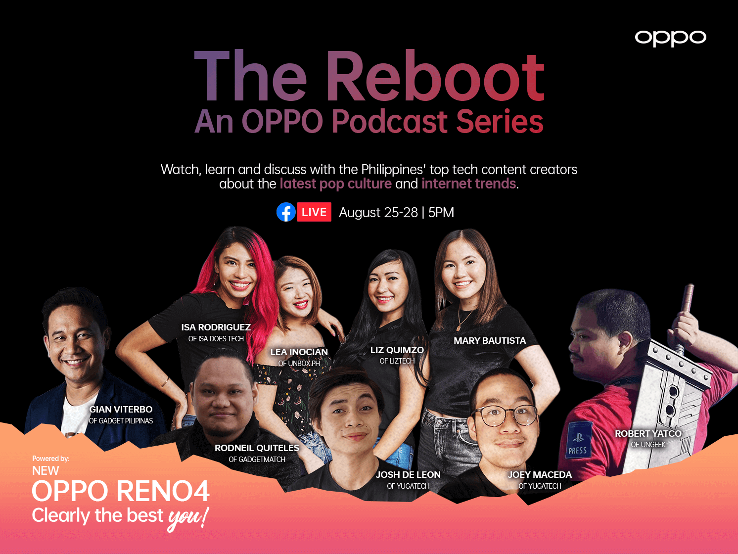OPPO Launches The Reboot: An OPPO Podcast Series With the Country’s Sought-After Tech Content Creators