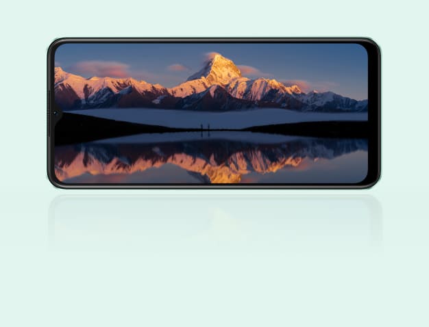 شاشة عرض بألوان غنية مقاس 16.66 سم (6.56 بوصة) من OPPO