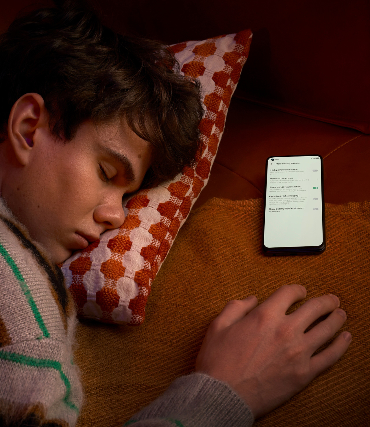 OPPO A74 5G توفير الطاقة الذكي طوال اليوم