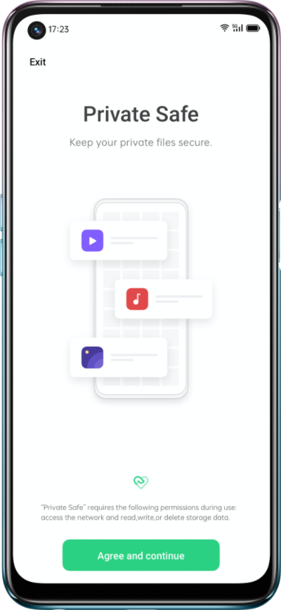 OPPO A74 5G وضع الخصوصية