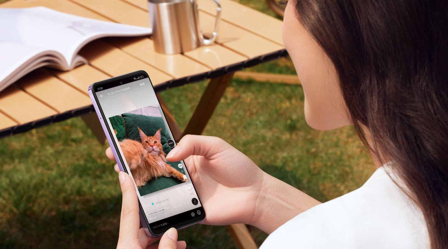 OPPO A3 5G 迫力の6.7インチ大型ディスプレイ