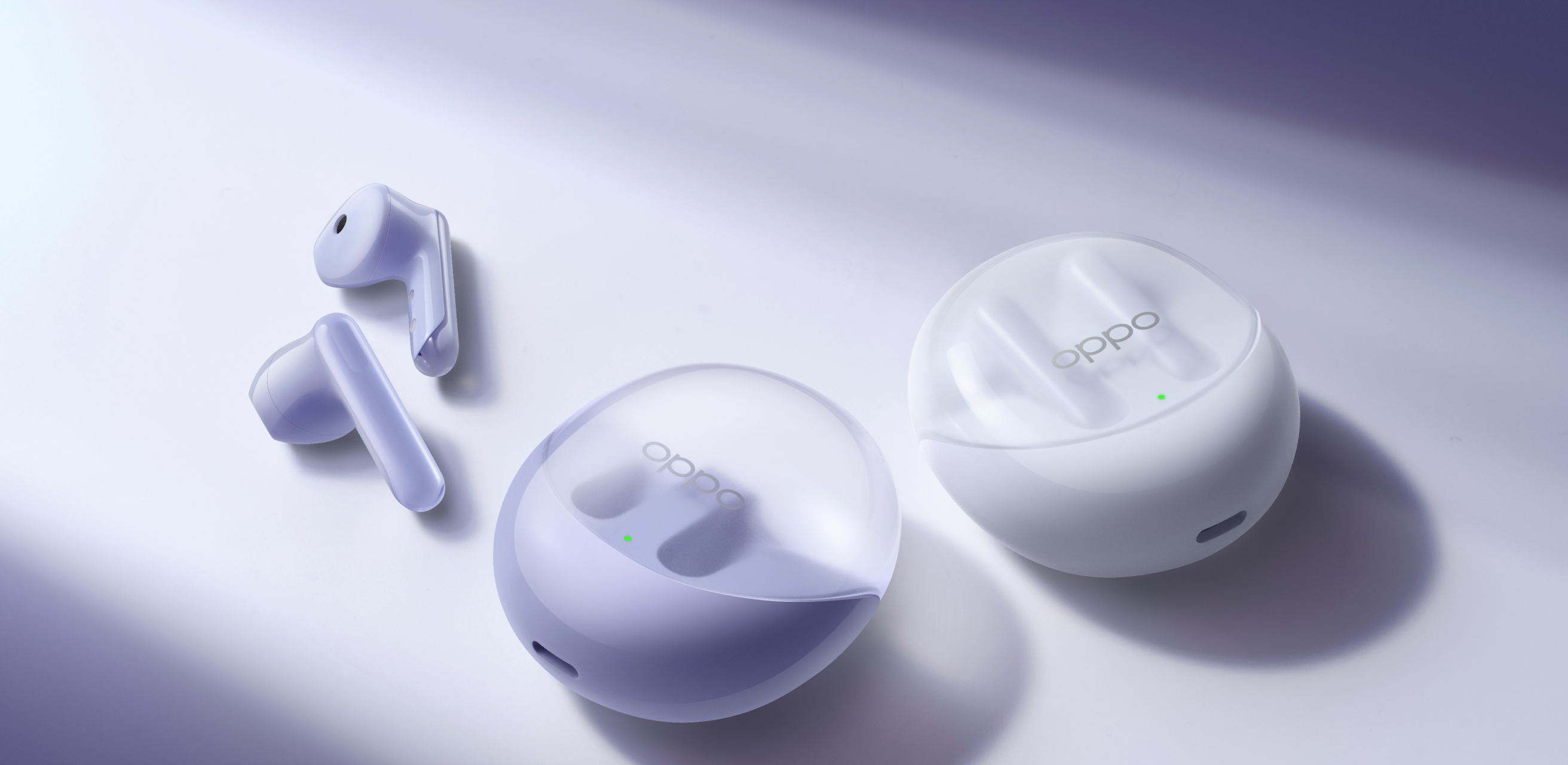 OPPO misty purle and glaze white