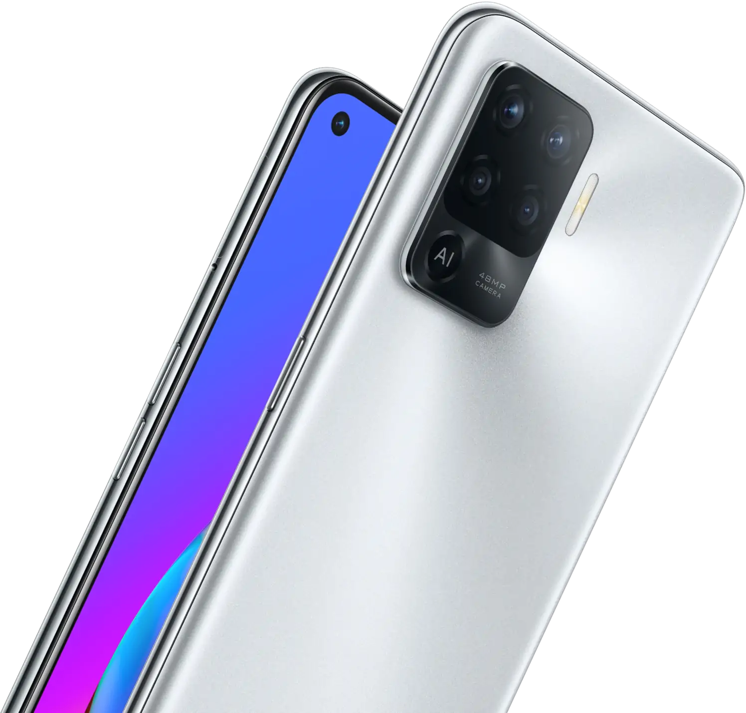 OPPO F19 Pro Colors - Crystal Silver