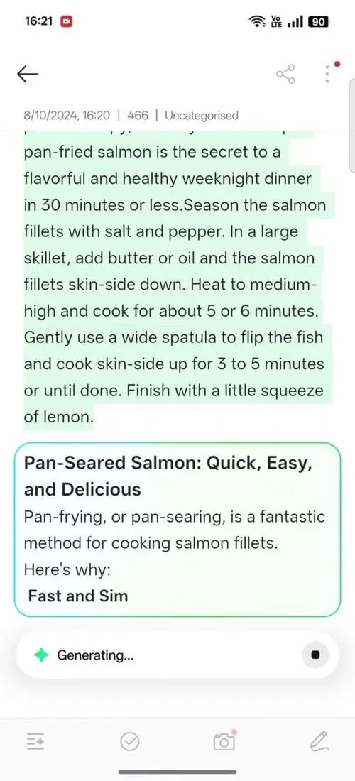 OPPO F31 Pro AI Assistant for Notes
