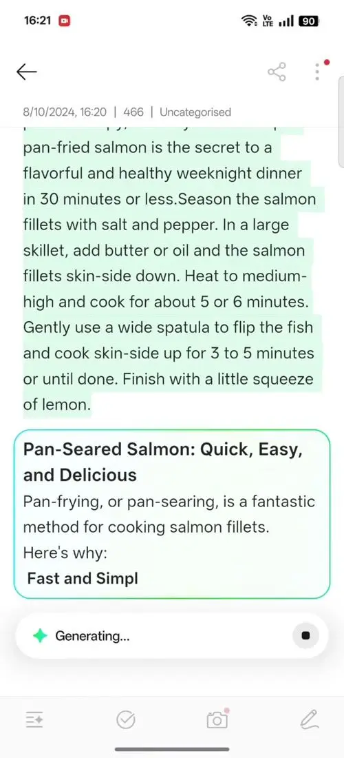 OPPO F31 Pro AI Assistant for Notes