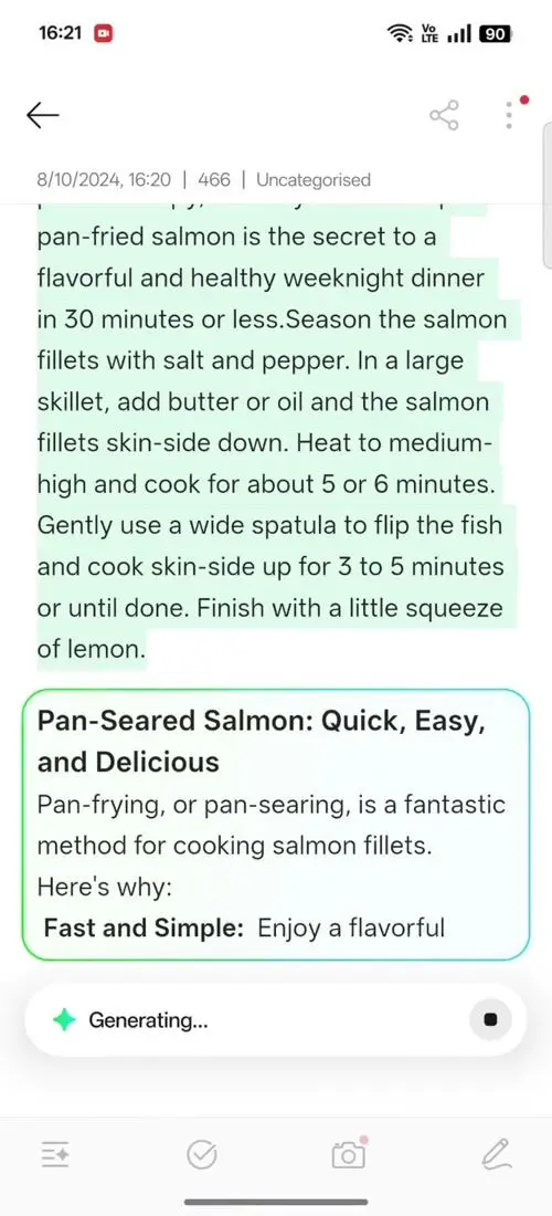 OPPO F31 Pro AI Assistant for Notes