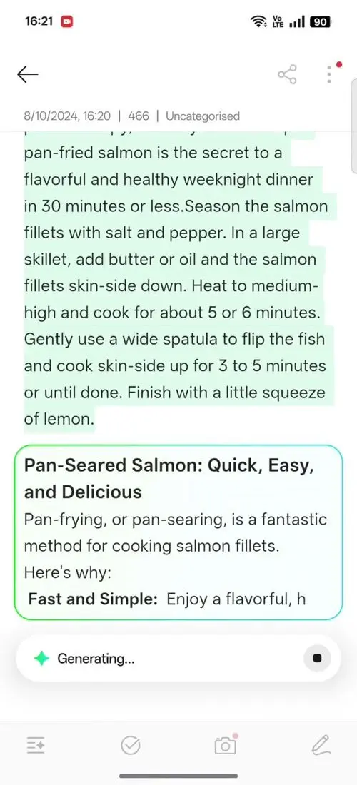 OPPO F31 Pro AI Assistant for Notes